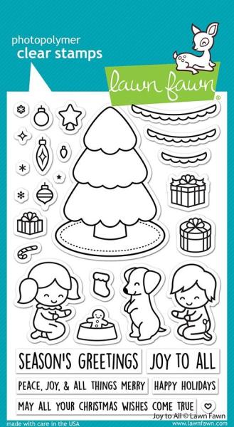 Lawn Fawn Stempelset "Joy To All" Clear Stamp