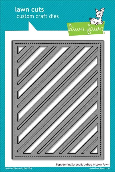 Lawn Fawn Craft Dies - Peppermint Stripes Backdrop