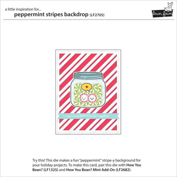 Lawn Fawn Craft Dies - Peppermint Stripes Backdrop