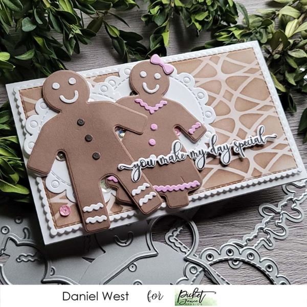 Picket Fence Studios Slim Line Changes 4x10 Inch Stencil - Schablone