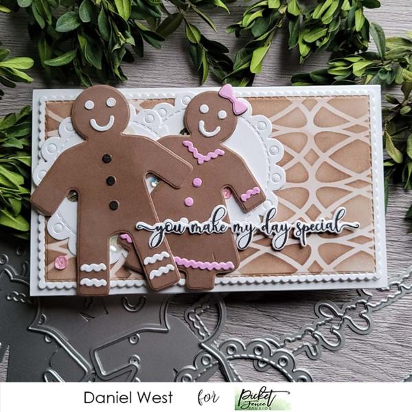 Picket Fence Studios Slim Line Changes 4x10 Inch Stencil - Schablone