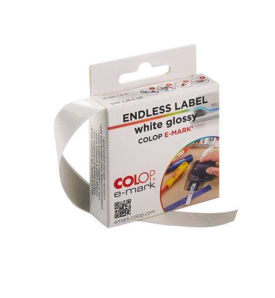 Colop E-MARK - Endless Label White Glossy - Endlos-Etiketten