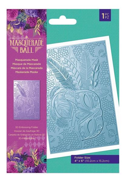 Crafters Companion - Masquerade Ball Masquerade Mask  - Prägefolder