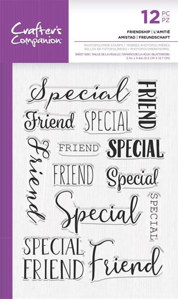 Crafters Companion - Friendship  - Clear Stamps