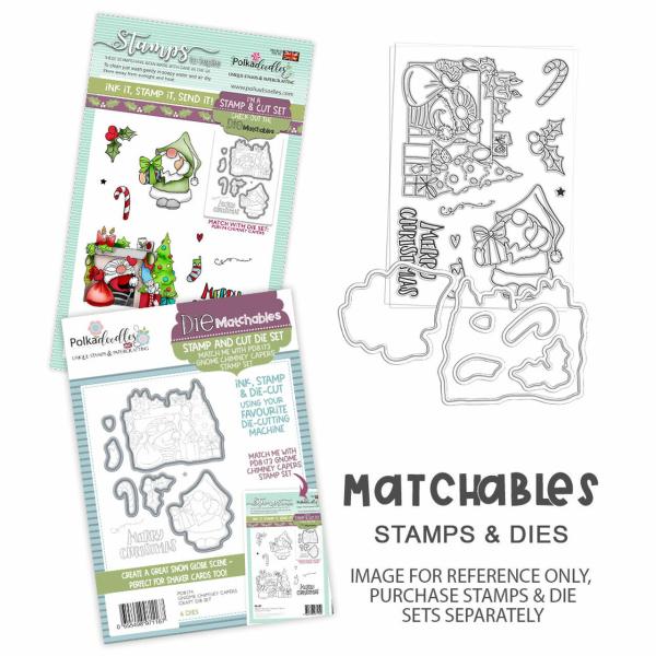 Polkadoodles Stempel "Gnome Chimney Capers" Clear Stamp-Set