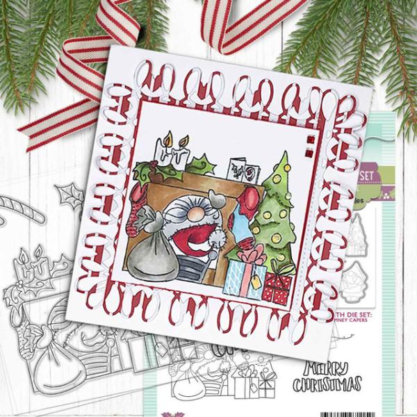 Polkadoodles Stempel "Gnome Chimney Capers" Clear Stamp-Set