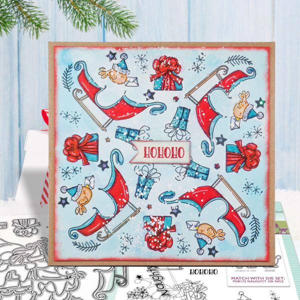 Polkadoodles Stempel "Gnome Naughty or Nice" Clear Stamp-Set