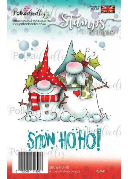 Polkadoodles Stempel "Gnome Snow Ho Ho" Clear Stamp