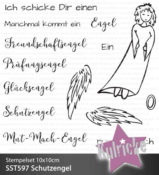 Kulricke Stempelset "Schutzengel" Clear Stamp Motiv-Stempel