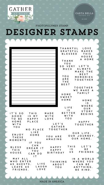 Carta Bella "Letterboard & Phrases" Stempelset - Clear Stamp-Set