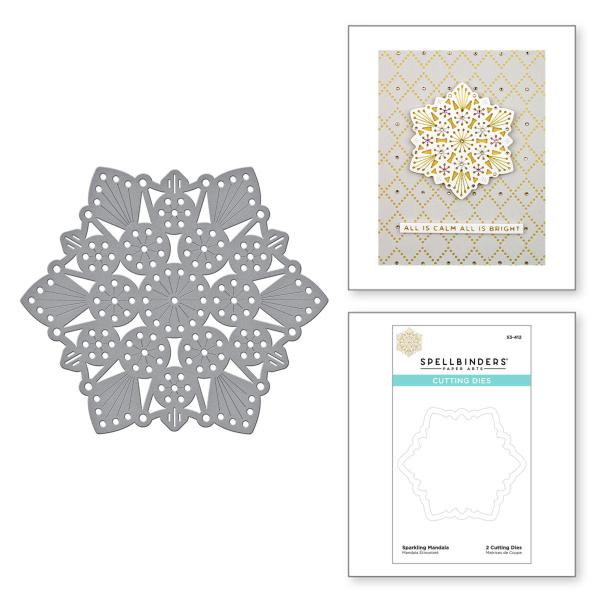 Spellbinders Die "Sparkling Mandala Etched" Stanzschablone