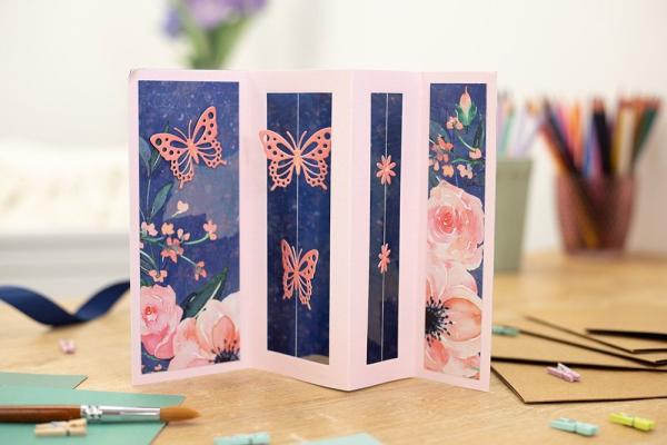 Crafters Companion - Blush & Blue Florals 12x12 Inch Paper Pad  -  Paper Pack