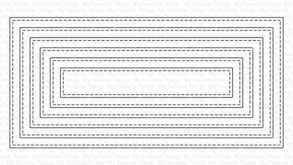 My Favorite Things Die-namics "Stitched Mini Slimline STAX" | Stanzschablone | Stanze | Craft Die