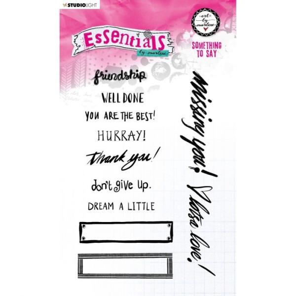 Studio Light - Clear Stamp Essentials silikonstempeln Something to say Nr.75