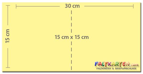 Doppelkarte - Faltkarte 15x15cm, 220g/m² in struktur vanille