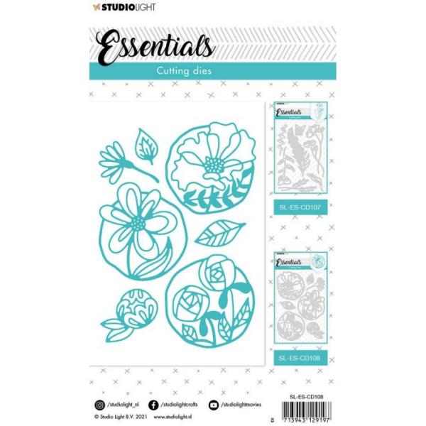 Studio Light Die Cut - Stanze - Essentials cutting die Top flowers nr.108