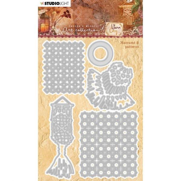 Studio Light Die Cut - Stanze - Warm - cozy cutting die Macramé - patterns nr.91