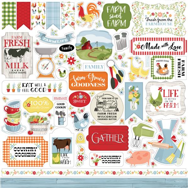 Carta Bella "Farmhouse Living" 12x12" Collection Kit