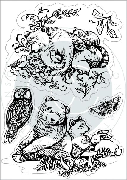 Craft Consortium In The Forest Clear Stamps Friendship 