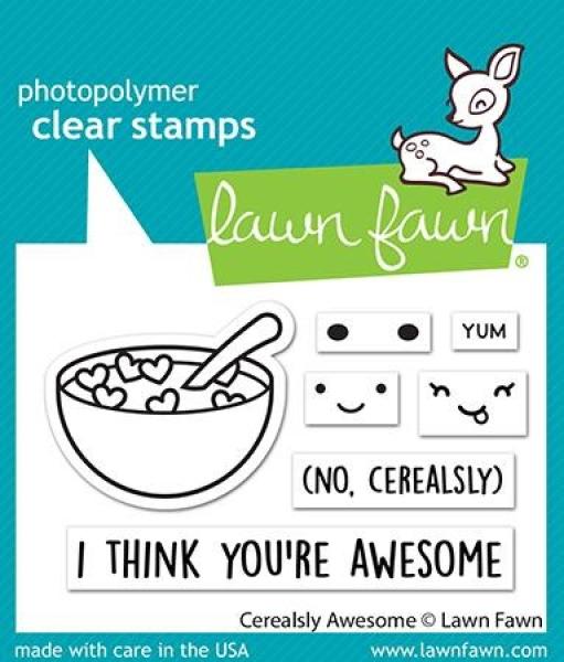 Lawn Fawn Stempelset "Cerealsly Awesome" Clear Stamp