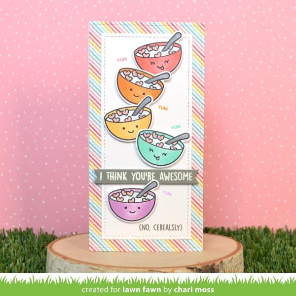 Lawn Fawn Stempelset "Cerealsly Awesome" Clear Stamp