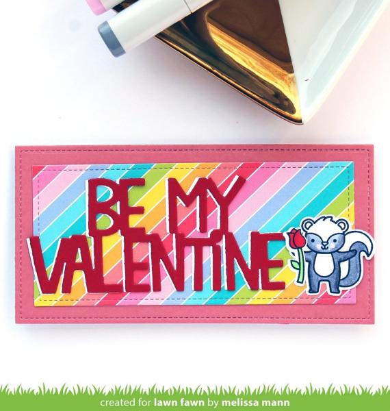 Lawn Fawn Craft Dies - Giant BE MY VALENTINE