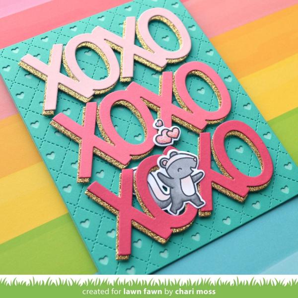 Lawn Fawn Craft Dies - Giant XOXO