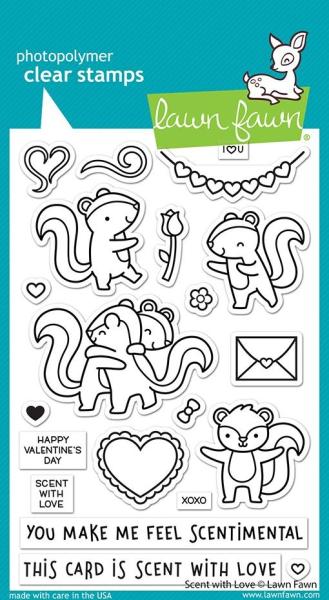 Lawn Fawn Stempelset "Scent With Love" Clear Stamp