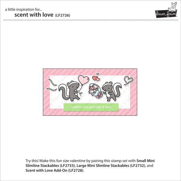 Lawn Fawn Stempelset "Scent With Love" Clear Stamp