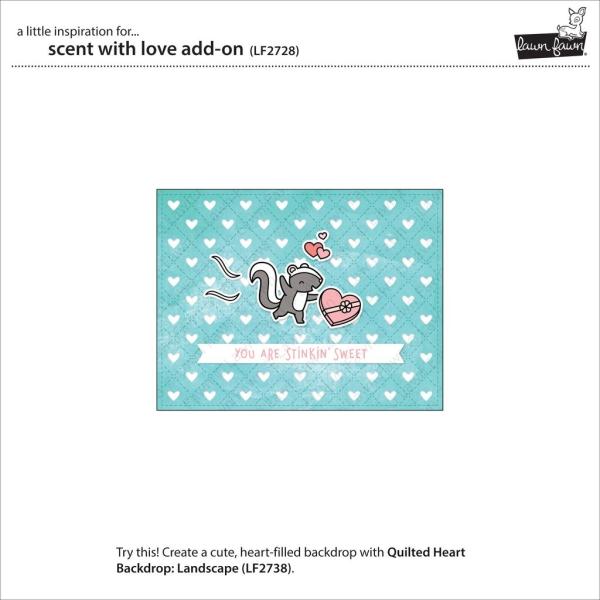 Lawn Fawn Stempelset "Scent With Love" Clear Stamp