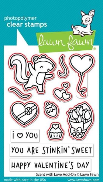 Lawn Fawn Craft Dies - "Scent With Love Add-On" - Stanzen