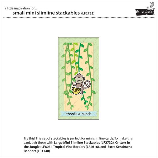 Lawn Fawn Craft Dies - Small Mini Slimline Stackables