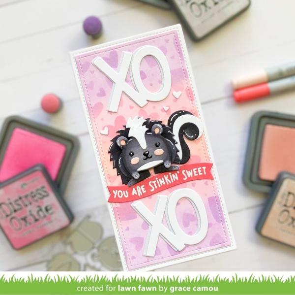 Lawn Fawn Craft Dies - Tiny Gift Box Skunk Add-On