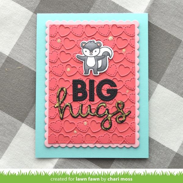 Lawn Fawn Craft Dies - Valentine Hearts Border