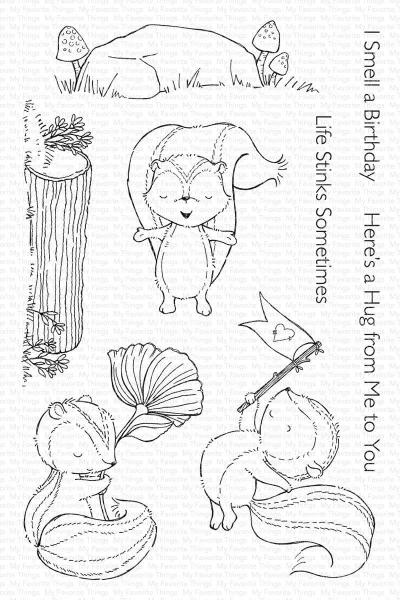 My Favorite Things Stempelset "Sweet Skunks" Clear Stamp Set