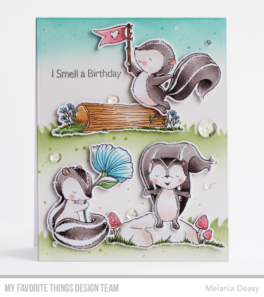 My Favorite Things Stempelset "Sweet Skunks" Clear Stamp Set