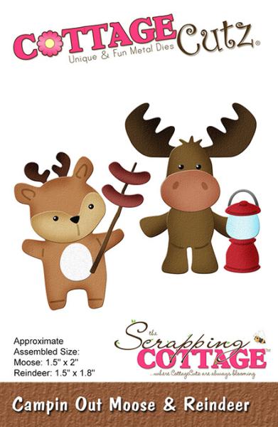 Scrapping Cottage Die - Campin Out Moose & Reindeer