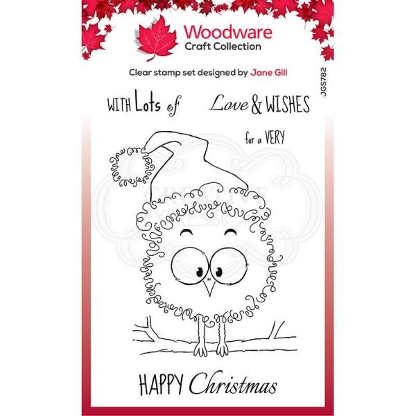 Woodware Festive Fuzzies Robin   Clear Stamps - Stempel 