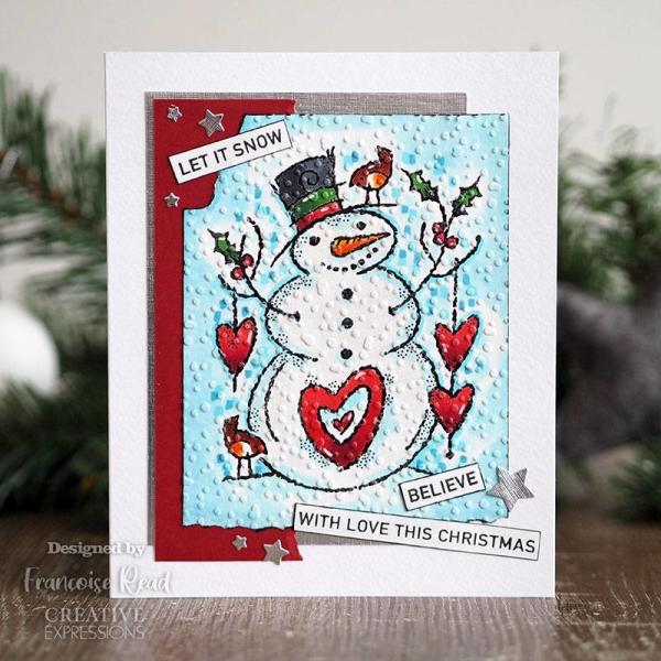 Woodware Loving Snowman   Clear Stamps - Stempel 