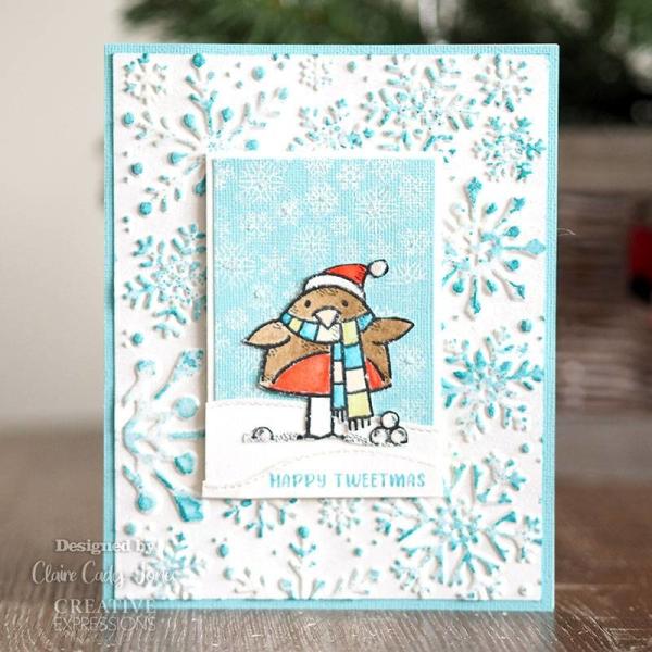 Woodware Tweetmas Robin   Clear Stamps - Stempel 