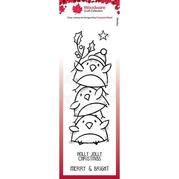 Woodware Robin Stack   Clear Stamps - Stempel 