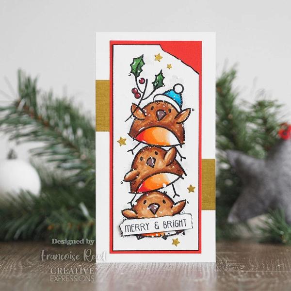 Woodware Robin Stack   Clear Stamps - Stempel 