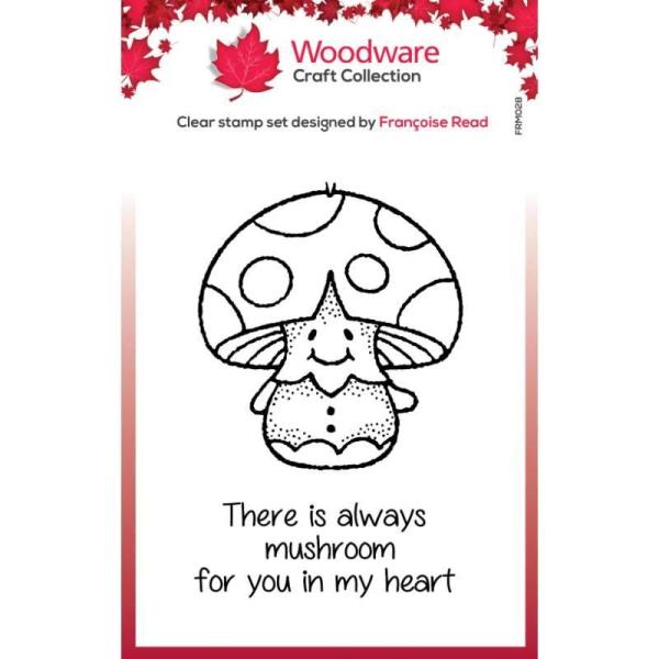 Woodware Mushroom   Clear Stamps - Stempel 