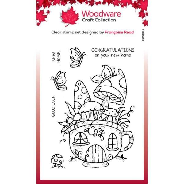Woodware Mushroom Cup   Clear Stamps - Stempel 