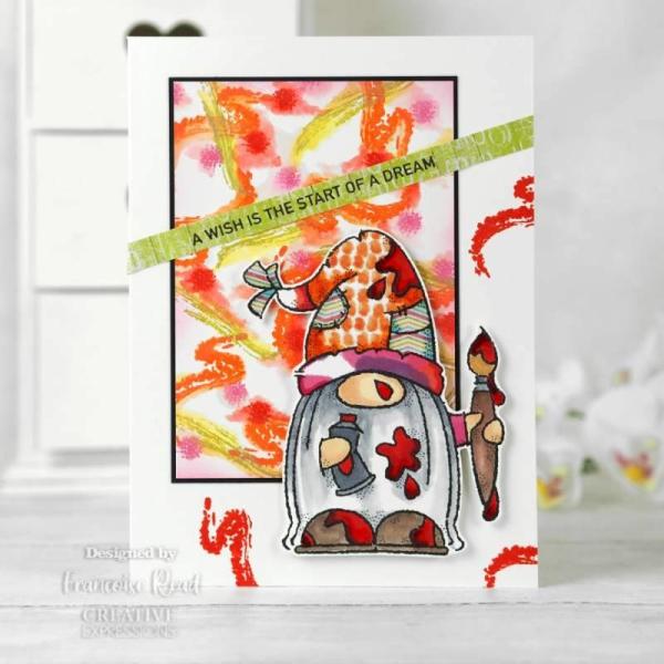 Woodware Arty Gnome   Clear Stamps - Stempel 