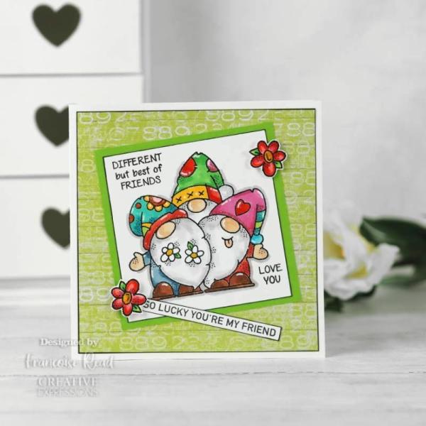 Woodware Gnome Friends   Clear Stamps - Stempel 