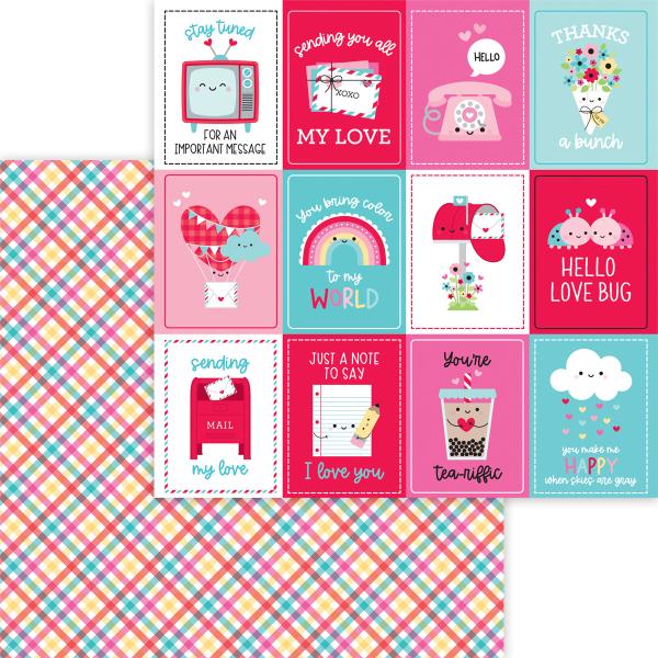 Doodlebug Design "Lots of Love " 12" Paper Pack  - Designpapier 