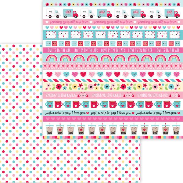 Doodlebug Design "Lots of Love " 12" Paper Pack  - Designpapier 