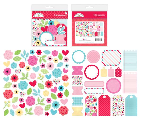 Doodlebug Design Lots of Love Bits & Pieces 