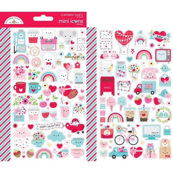 Doodlebug Design Lots of Love Mini Icons Sticker 